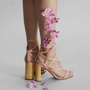 AD & Daughters Aviena Cielo blue sandals